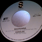 DARALEE :: ONKS TIINA KOTONA / MAARIANNA :: VINYYLI 7" 1990 - pikkukuva 3