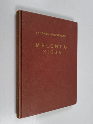 Oiva Vanonen : Melontakirja