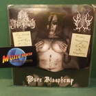 ANAL BLASPHEMY / PURE EVIL - PURE BLASPHEMY M-/M- 7" SPLIT - pikkukuva 1