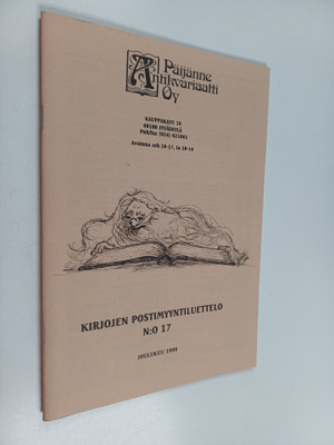 Kirjojen postimyyntiluettelo n:o 17 joulukuu 1996