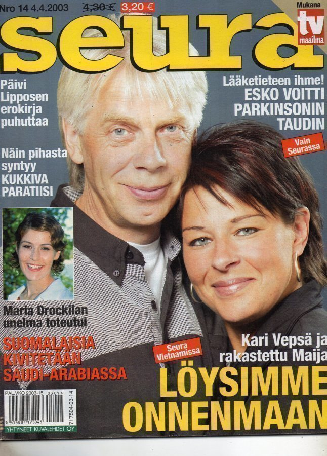 Seura n:o 14 2003 Kari Vepsä & Maija. Avioeroon ei kuole.