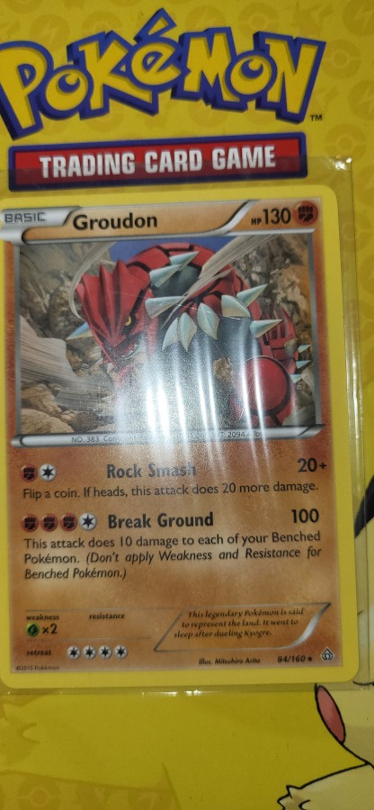 Groudon #84 Pokemon Primal Clash RARE card