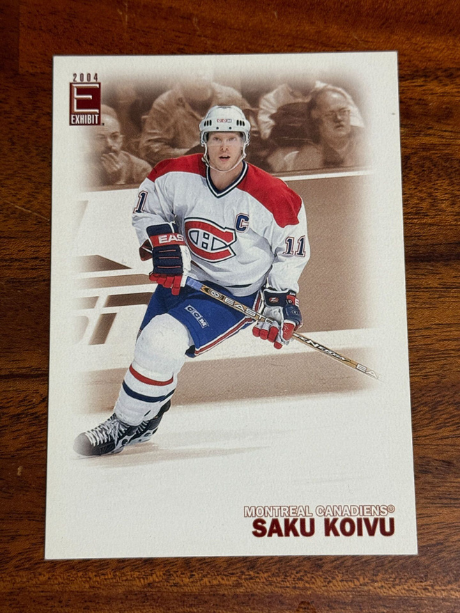 Saku Koivu 2003-04 Pacific Exhibit #174  jumbokortti