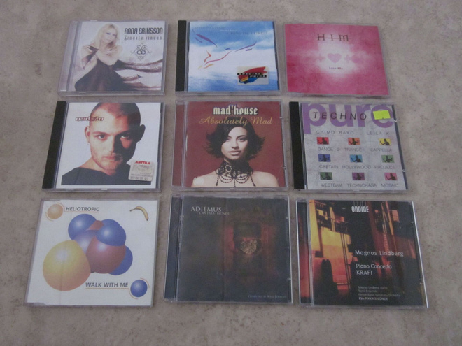 Nämä 9 kpl CD:itä sekalaista samassa huudossa. Ilmainen...
