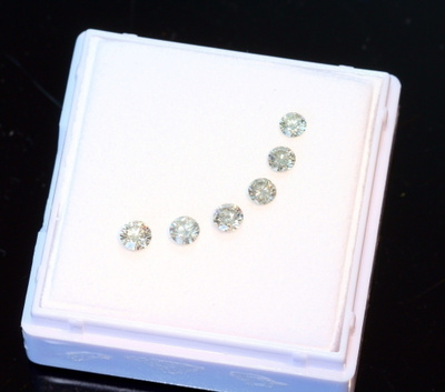Timantteja, 6 kpl / 0,76ct