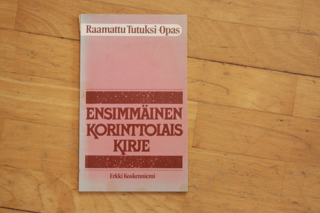 Erkki Koskenniemi ENSIMMÄINEN KORINTTOLAISKIRJE #10