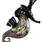 1145 .. Murano Käsintehty Lampwork Taidelasi .. Kaulakoru - pikkukuva 4
