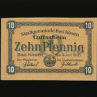 Saksa Notgeld 10 Pfennig, Bad Kösen 9.7.1918 - pikkukuva 1