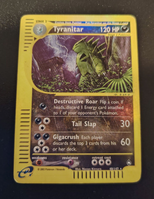 Tyranitar 40/ 147 reverse holo