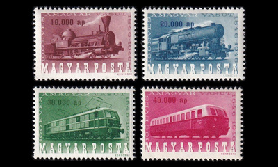 Unkari 943-6 * Rautatiet 100v (1946)