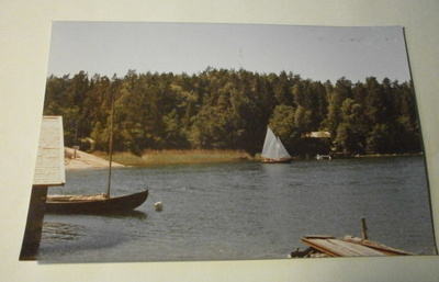 Korpo / Korppoo, Galtby, purjeveneitä, värivk, p. 1974