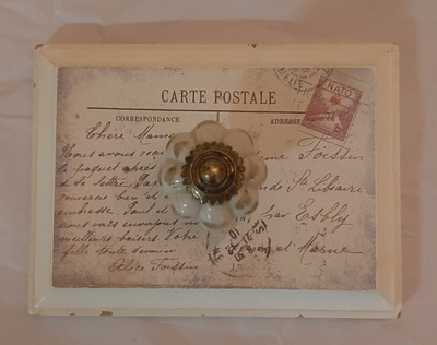 Pieni erikoinen naulakko maalaisromanttinen Carte Postale