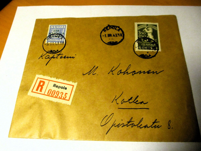 1943 Repola R kuori Kotkaan tulol.