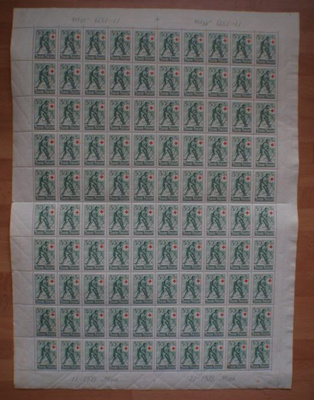 1939 Punainen Risti ( PR ) 50+5p  arkki **