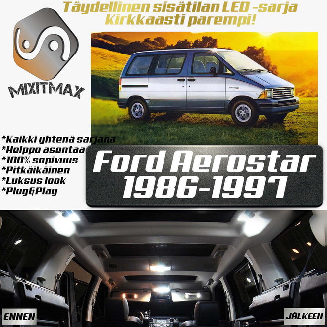 Ford Aerostar Sisätilan LED-sarja 13-osainen