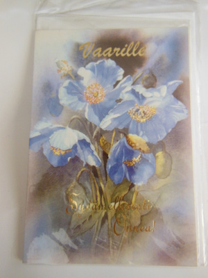 Vaarille taittokortti ja kuori