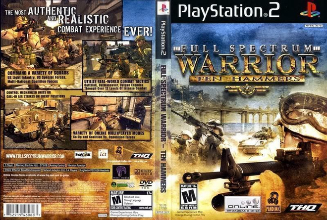 Ps2 Full Spectrum Warrior - Ten Hammers "Uudenveroinen"