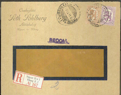1919 kirjattu kirje