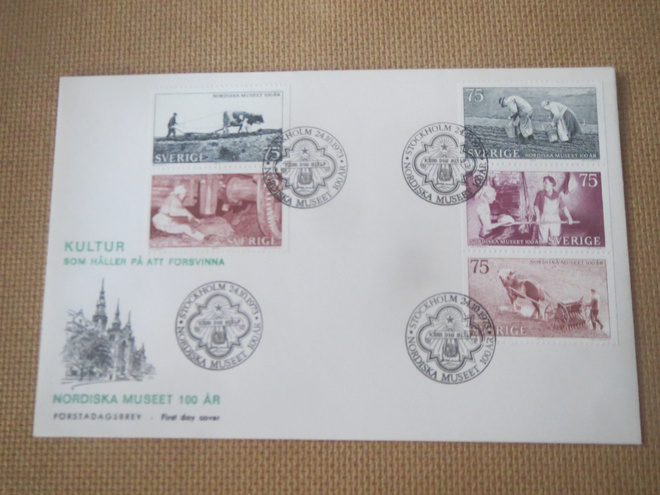 Ruotsi: FDC Nordiska museet 100 v.