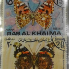 Hieno perhospostimerkkikokoelma Ras Al Khaimanista - pikkukuva 2