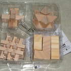 4 kpl puisia ja 1 metallinen pulmapeli / puzzle trouble - pikkukuva 2