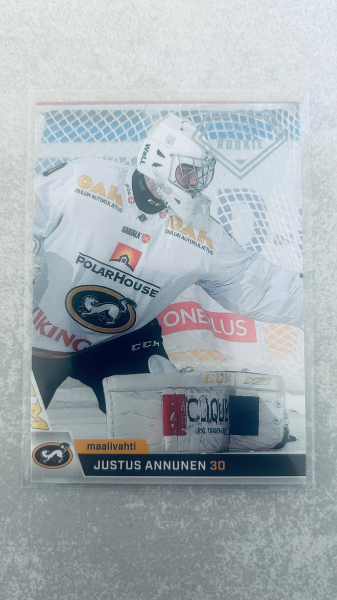 Cardset 2018-19 Rookie #277 Justus Annunen – Kärpät