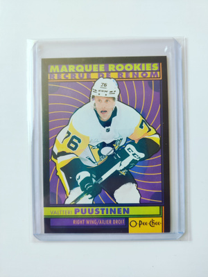 Valtteri Puustinen 22-23 Opc Black Retro Marquee Rookie /100