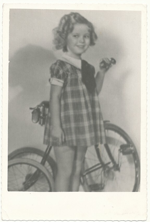 Filmitähti SHIRLEY TEMPLE - vanha valokuva
