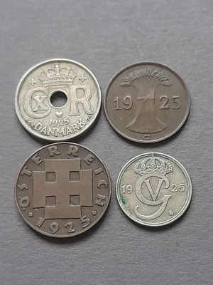 kolikkosetti 1925, 4kpl