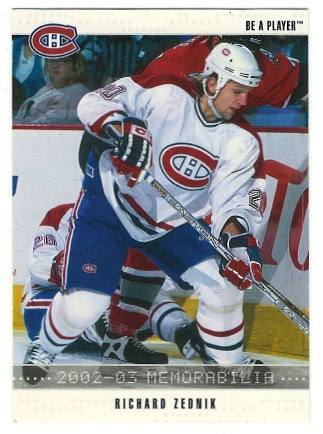 02-03 Be A Player Memorabilia #127 Richard Zednik