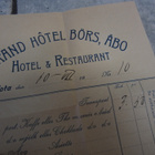 GRAND HOTEL BÖRS ÅBO - VANHA KUITTI v 1918 (HAMBURGER BÖRS - pikkukuva 2