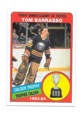 1984-85 OPC #375 Tom Barrasso Buffalo Sabres MV