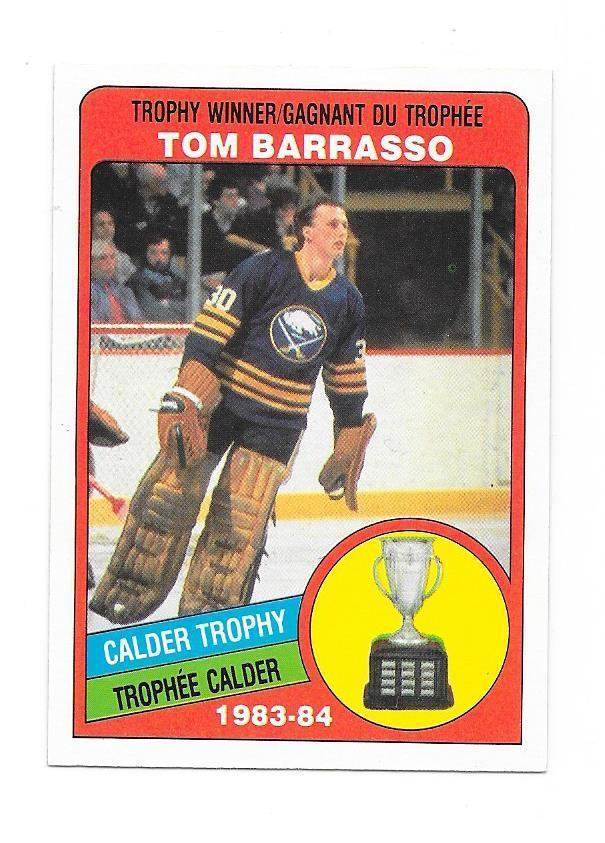 1984-85 OPC #375 Tom Barrasso Buffalo Sabres MV