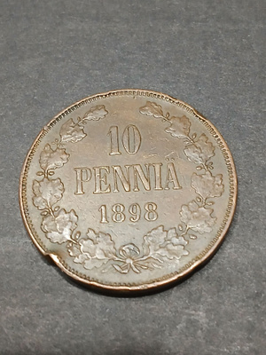 10 penniä 1898
