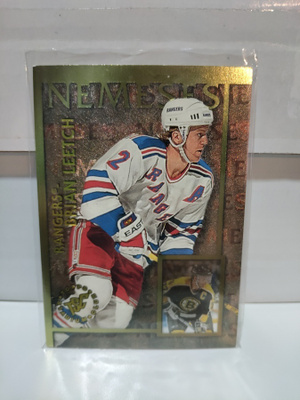 1995-96 Stadium Club Nemeses #N5 Brian Leetch / Ray Bourque