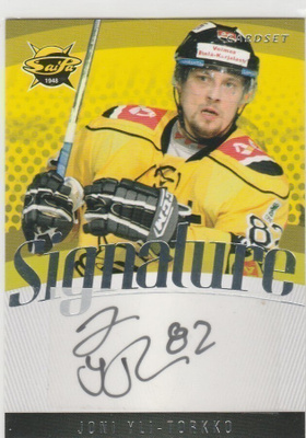 2011/12 Cardset Signature Joni Yli-Torkko , Saipa