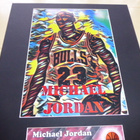 Uniikki Michael Jordan NBA kuori ja taidekuva paspiksessa - pikkukuva 2