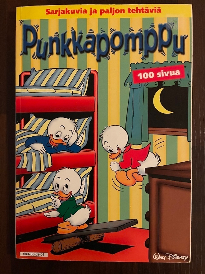 Aku Ankan Punkkapomppu sarjakuvia ja tehtäviä