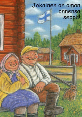 Hörölä Postikortti: Jokainen on oman onnensa seppä