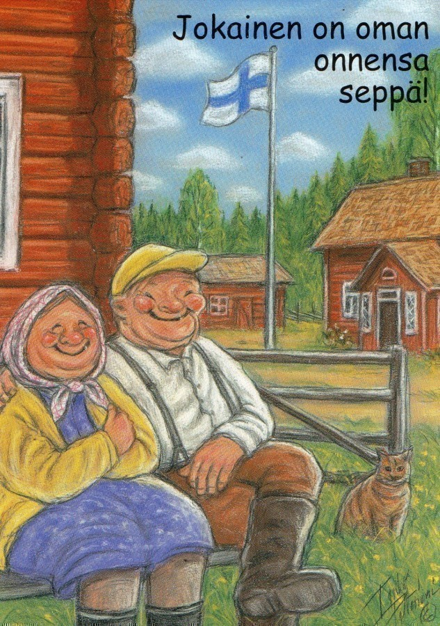 Hörölä Postikortti: Jokainen on oman onnensa seppä