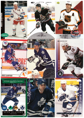 9 x Legenda MIKE GARTNER Rangers, Coyotes, Maple Leafs