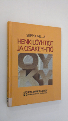 Seppo Villa : Henkilöyhtiöt ja osakeyhtiö