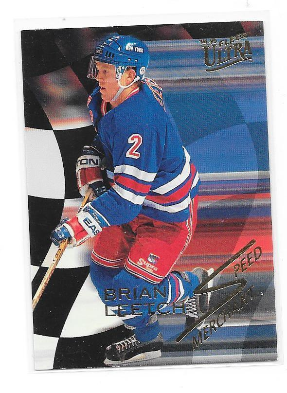 1994-95 Ultra Speed Merchands #6of10 Brian Leetch NY Rangers
