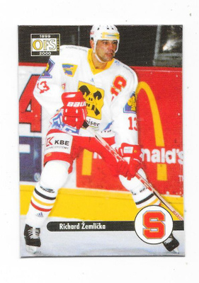 1999-00 OFS #115 Richar Zemlicka , Sparta Praha , ex TPS
