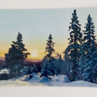 "Aurinkoinen pakkaspäivä"-KULKEMATON POSTIKORTTI - pikkukuva 1