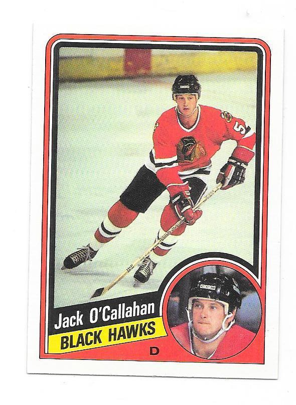 1984-85 OPC #43 Jack O`Callahan Chicago Blackhawks