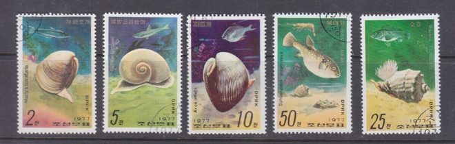 Pohjois-Korea 1977 Kaloja ja simpukoita
