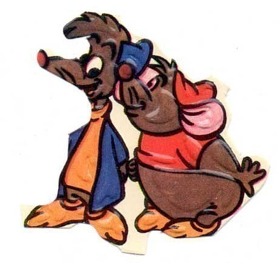 WANHA DISNEY / Tuhkimo - iloinen Huli ja Vili. 1960-l.