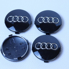 Audi vannekeskiöt – Kromi-Musta – 60mm (4kpl sar - pikkukuva 3