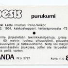 Purkkakuva Panda n:o 85 HEIKKI LATTU - pikkukuva 2